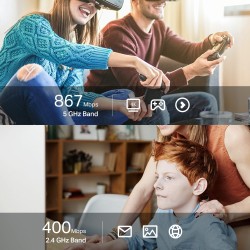 SCHEDA AC1300 USB MINI USB30 DUAL BAND 867MBPS 5GHZ + 400MBPS 24GHZ