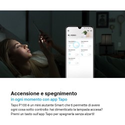 PRESA INTELLIGENTE MINI SMART WIFI TAPO P100 1 PEZZO