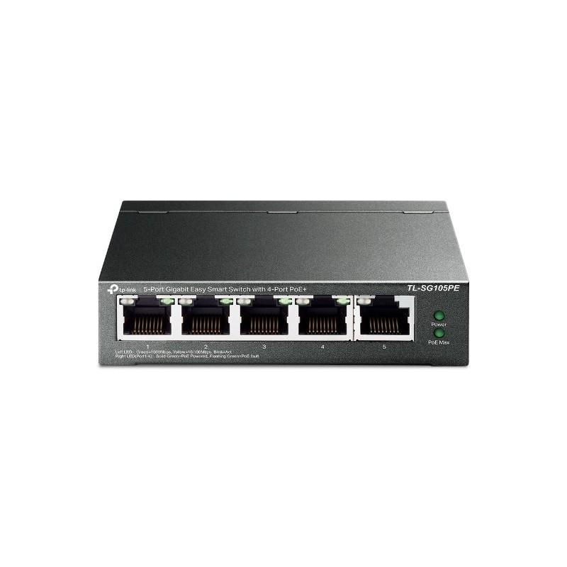 SWITCH 5P GIGABIT 4P POE+ 1P NO POE